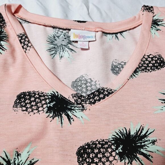 LuLaRoe Womens Top Multi-Color Size Small Polyester Blend Short Sleeve Pullover - Picture 7 of 12